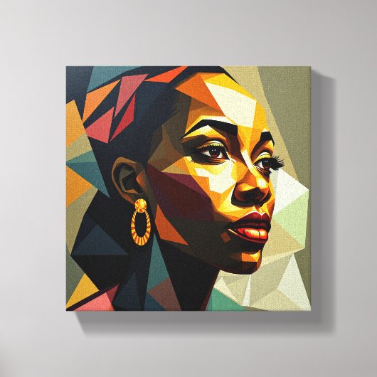 Teel Tabel Deco (Silhoette de Paix) Canvas Afdruk (Voorkant)