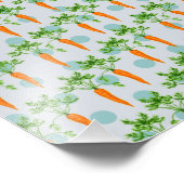 Teelpatroon van wortelgroenten foto afdruk (Hoek)