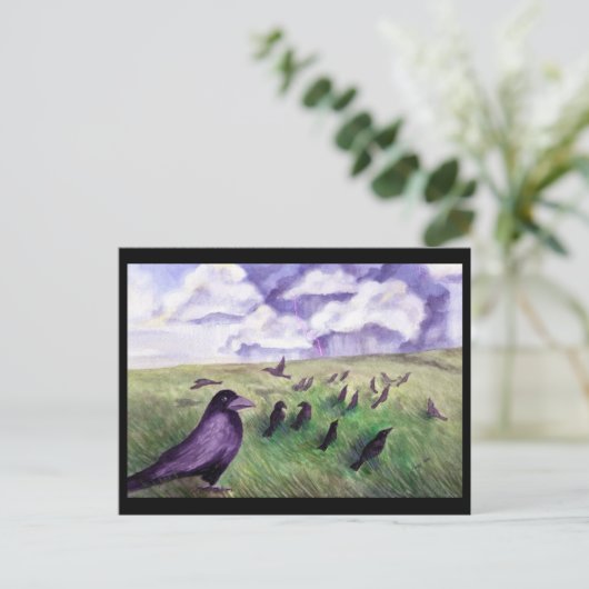 Teelt in het veld briefkaart (Staand voorkant)