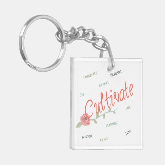 Teelt op de vlucht! sleutelhanger (Voorkant Links)