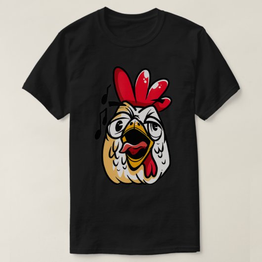 Teelt Rooster Face Chicken Bird Animals T-shirt (Design voorkant)