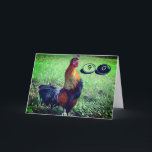 Teelt Rooster Funny 90th Birthday Kaart<br><div class="desc">Een kleurrijke rooster die met trots dierlijke foto's kraait op een 90e verjaardagskaart. U kunt om het even welke tekst met de aanpassingsoptie toevoegen of veranderen om uw eigen persoonlijke aanraking toe te voegen.</div>
