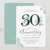 Teelt samen 30e Jubileum Eucalyptusthema Kaart (Voorkant / Achterkant)