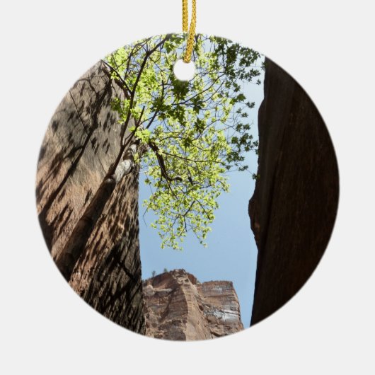 Teelt tussen rotsen in het natuurpark Zion Keramisch Ornament (Voorkant)