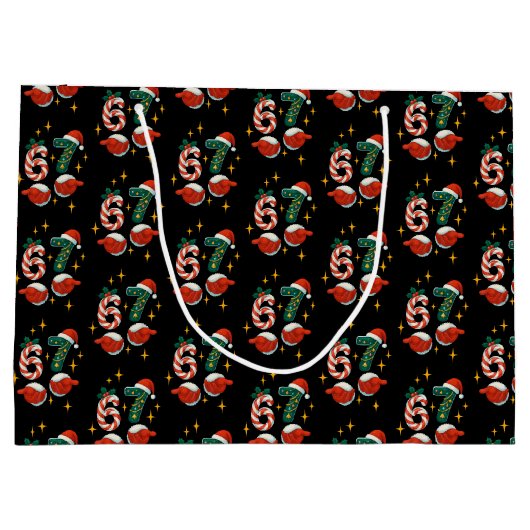 Teen 67 Meme Holiday Groot Cadeauzakje (Achterkant)