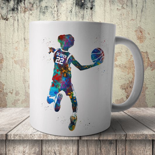 Teen Basketball Player Koffiemok