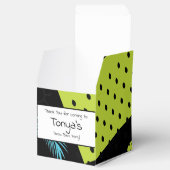 Teen Birthday 80-jaren 90 Neon Tropical Favor Box Bedankdoosjes (Geopend)