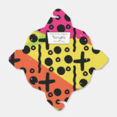 Teen Birthday 80s Neon Pattern Favor Box Bedankdoosjes (Uitgevouwen)