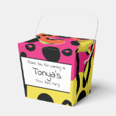 Teen Birthday 80s Neon Pattern Favor Box Bedankdoosjes (Voorkant Zijde)