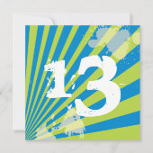 Teen Birthday Party Invitation | Jongen Kaart (Voorkant)