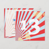 Teen Birthday Party Invitation | Jongen Kaart (Voorkant / Achterkant)