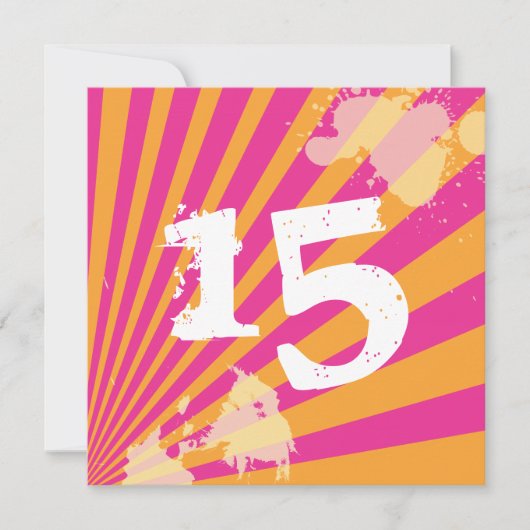 Teen Birthday Party Invitation | Meisje Kaart (Voorkant)