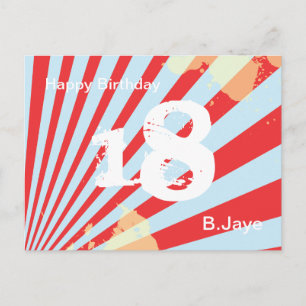Teen Birthday Party Invite/Bedankt    BRIEFKAART