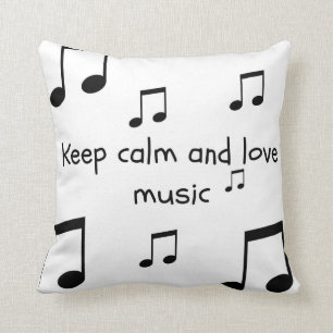 Teen Black and White Music Pillow Kussen