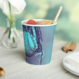 Teen Blue verjaardagsfeest Net & Volleybal Sport Papieren Bekers