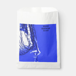 Teen Bold Blauw Net & Volleybal Sport Bedankzakje