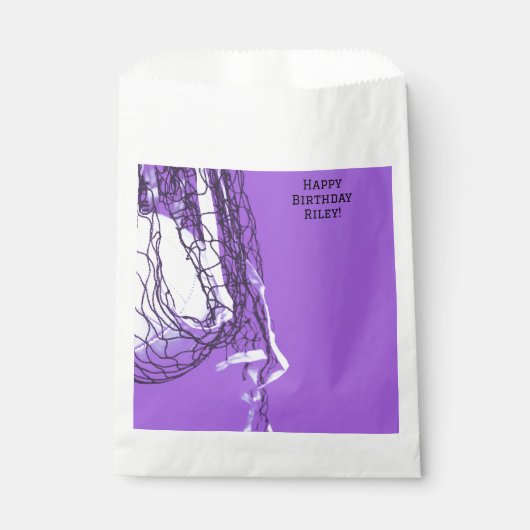 Teen Bold Paarse Net & Volleybal Sport Bedankzakje (Voorkant)