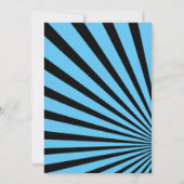 Teen Boy 13th Birthday-Any Age Black, Blue Kaart (Achterkant)