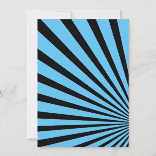 Teen Boy 13th Birthday-Any Age Black, Blue Kaart (Achterkant)