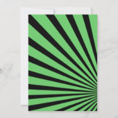 Teen Boy 13th Birthday-Any Age Black Green Kaart (Achterkant)