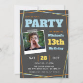 Teen Boy Birthday, 13 jaar of eender welke leeftij Kaart (Voorkant)