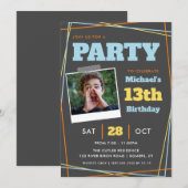 Teen Boy Birthday, 13 jaar of eender welke leeftij Kaart (Voorkant / Achterkant)