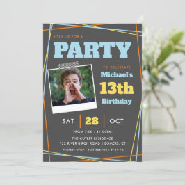 Teen Boy Birthday, 13 jaar of eender welke leeftij Kaart