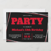 Teen Boy Birthday, 13 jaar of eender welke leeftij Kaart (Voorkant)