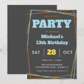 Teen Boy Birthday, 13 jaar of ouder, Multicolor Kaart (Voorkant / Achterkant)