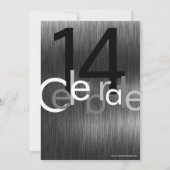 Teen Boy Birthday Party Kaart (Achterkant)