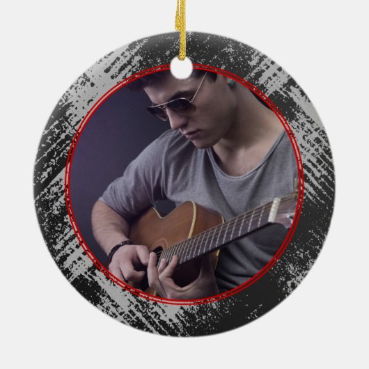 Teen Boy Keramisch Ornament (Achterkant)