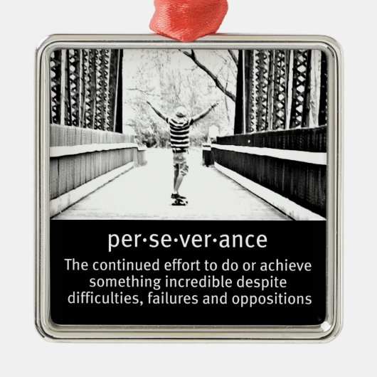 Teen Boy Riding Longboard Metalen Ornament (Voorkant)