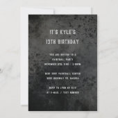 Teen Boy Sons Birthday Grunge Distress Kaart (Achterkant)