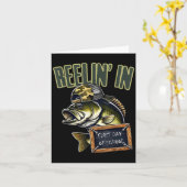 Teen Boys Fishing Reeling In First Day Of School B Kaart (Gele Bloem)