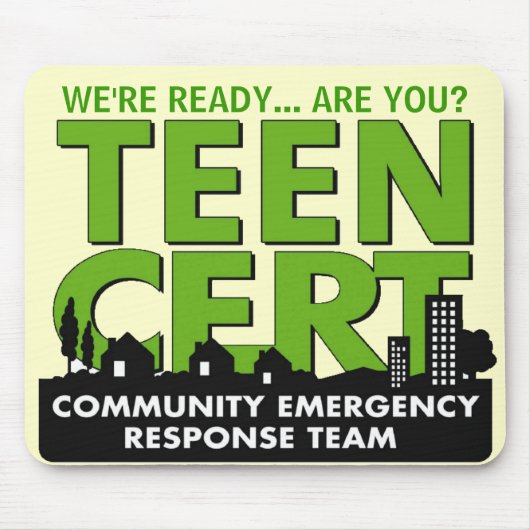 Teen CERT Mousepad Muismat (Voorkant)