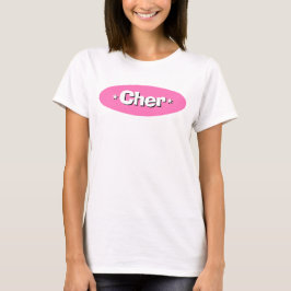 Teen Comedy Movie Pink White Jouw naam Logo T-shirt