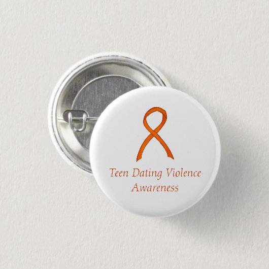 Teen Dating Violence Awareness Ribbon Custom Pin Ronde Button 3,2 Cm (Voorkant /achterkant)