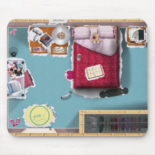 TEEN Diaries Mousepad Muismat (Voorkant)