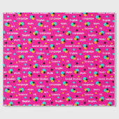 Teen Dream Cheerleader Pattern Cadeaupapier (Vlak)