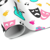 Teen Dream Cheerleader Pattern Cadeaupapier (Rol Hoek)