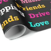 Teen Dream Cheerleader Pattern Cadeaupapier (Rol Hoek)