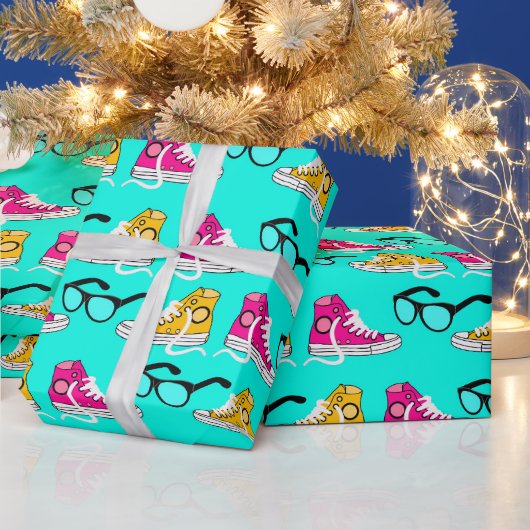 Teen Dream Cheerleader Pattern Cadeaupapier (Feestdagen)