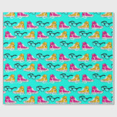 Teen Dream Cheerleader Pattern Cadeaupapier (Vlak)