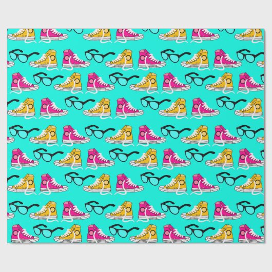 Teen Dream Cheerleader Pattern Cadeaupapier (Vlak)