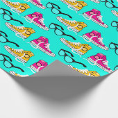 Teen Dream Cheerleader Pattern Cadeaupapier (Hoek)