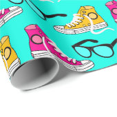 Teen Dream Cheerleader Pattern Cadeaupapier (Rol Hoek)