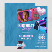 Teen Esthetische Y2k Camera foto verjaardag Kaart (Voorkant / Achterkant)