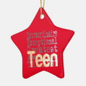 Teen Extraordinaire Keramisch Ornament (Links)