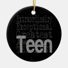 Teen Extraordinaire Keramisch Ornament