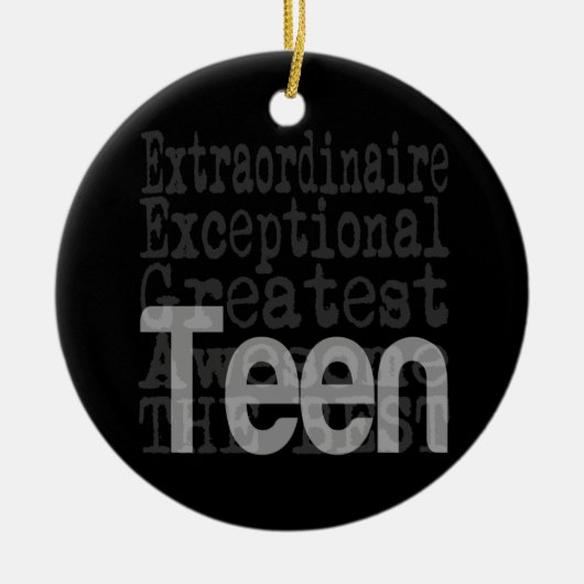 Teen Extraordinaire Keramisch Ornament (Voorkant)